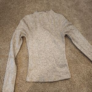 Brand New Mango's Gray Women's Long Sleeve Top